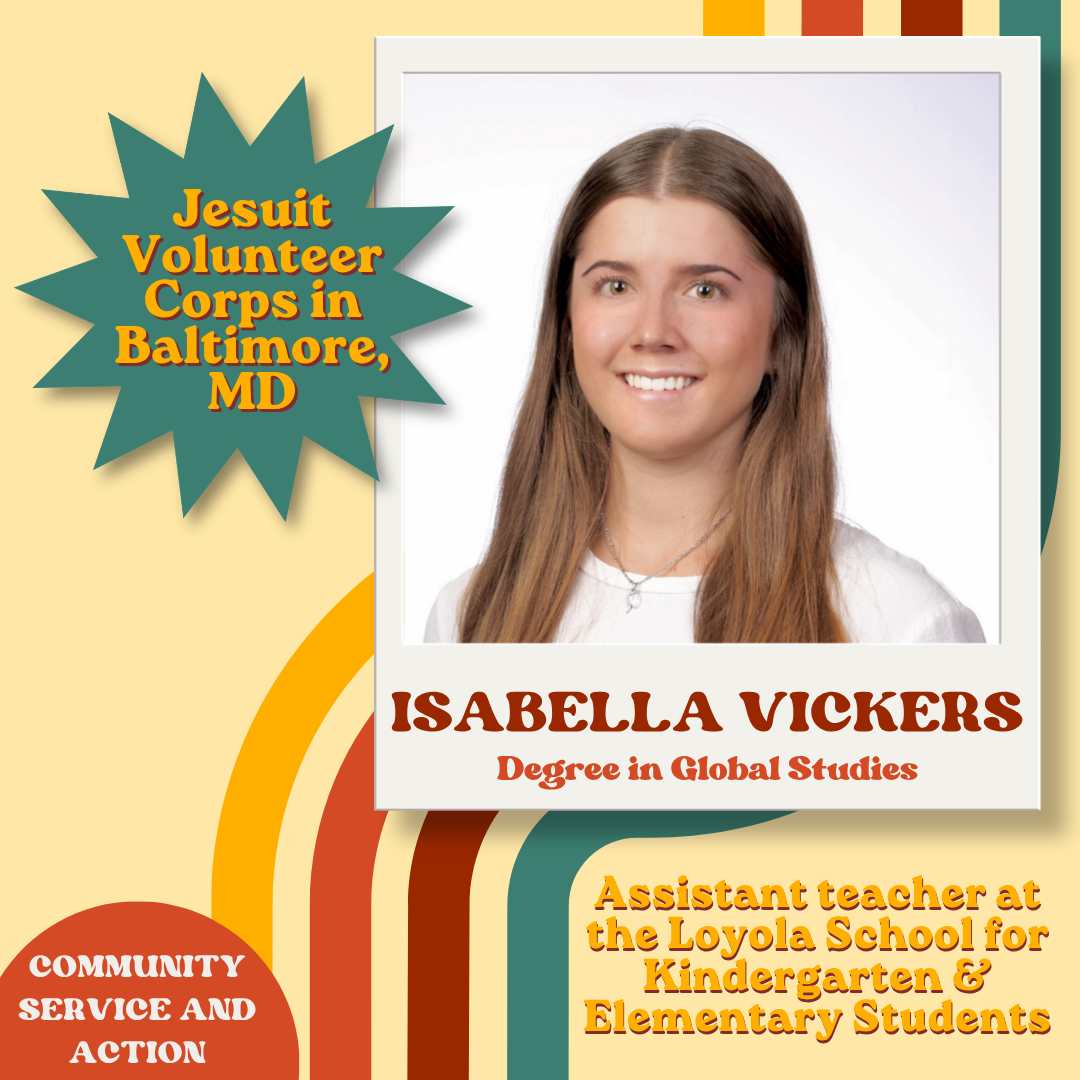 Isabella Vickers commits to Jesuit Volunteer Corps